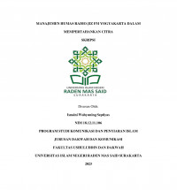 Manajemen Humas Radio Jiz Fm Yogyakarta Dalam Mempertahankan Citra