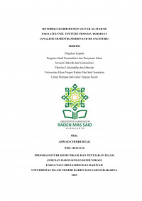 RETORIKA HABIB HUSEIN JA'FAR AL-HADAR PADA CHANNEL YOUTUBE PEMUDA TERSESAT (ANALISIS SEMIOTIK FERDINAND DE SAUSSURE)