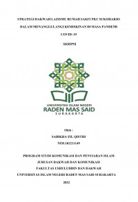 STRATEGI DAKWAH LAZISMU RUMAH SAKIT PKU SUKOHARJO DALAM MENANGGULANGI KEMISKINAN DI MASA PANDEMI COVID-19