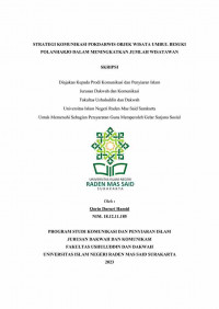 Strategi Komunikasi Pokdarwis Objek Wisata Umbul Besuki Polanharjo Dalam Meningkatkan Jumlah Wisatawan