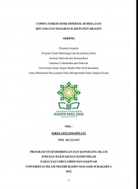 COPING STRESS ISTRI INFERTIL DI DESA JATI KECAMATAN MASARAN KABUPATEN SRAGEN