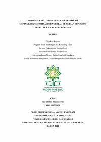 Bimbingan Kelompok Teman Sebaya Dalam Meningkatkan Motivasi Menghafal Al-Qur'an di Pondok Pesantren Ilyas Karanganyar