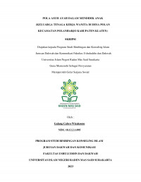 Pola Asuh Ayah Dalam Mendidik Anak Keluarga TKW di Desa Polan, Kecamatan Polanharjo, Kabupaten Klaten