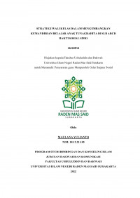 STRATEGI WALI KELAS DALAM MENGEMBANGKAN KEMANDIRIAN BELAJAR ANAK TUNAGRAHITA DI SLB ABCD BAKTI SOSIAL SIMO