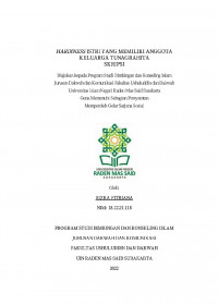 HARDINESS ISTRI YANG MEMILIKI ANGGOTA KELUARGA TUNAGRAHITA