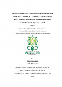 Bimbingan Karir Untuk Mengembangkan Minat Bakat Anak Down Syndrome Di Yayasan Pusat Informasi Dan Kegiatan Persatuan Orang Tua Anak Dengan Down Syndrome (Pik Potads) Jawa Tengah