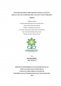 PENGARUH KONTROL DIRI TERHADAP TINGKAT BURNOUT REMAJA SELAMA PANDEMI DI DESAGELURAN TAMAN SIDOARJO