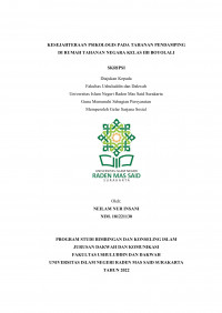 KESEJAHTERAAN PSIKOLOGIS PADA TAHANAN PENDAMPING DI RUMAH TAHANAN NEGARA KELAS II B BOYOLALI