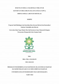 DUKUNGAN SOSIAL ANAK REMAJA TERLANTAR KETURUNAN ODGJ (ORANG DALAM GANGGUAN JIWA) DIDINAS SOSIAL KABUPATEN BOYOLALI