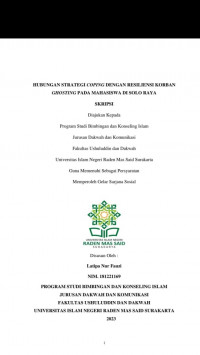 Hubungan Strategi Coping Dengan Resiliensi Korban Ghosting Pada Mahasiswa Di Solo Raya