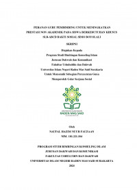 Peranan Guru Pembimbing Untuk Meningkatkan Prestasi Non Akademik Pada Siswa Berkebutuhan Khusus Slb-Abcd Bakti Sosial Simo Boyolali