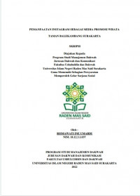 Pemanfaatan Instagram Sebagai Media Promosi Wisata Taman Balekambang Surakarta