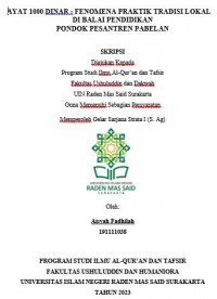 Fenomena Praktik Tradisi Lokal Di Balai Pendidikan Pondok Pesantren Pabelan