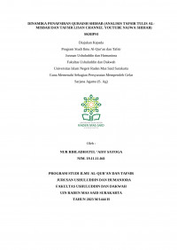 DINAMIKA PENAFSIRAN QURAISH SHIHAB (ANALISIS TAFSIR TULIS AL-MISBAH DAN TAFSIR LISAN CHANNEL YOUTUBE NAJWA SHIHAB)