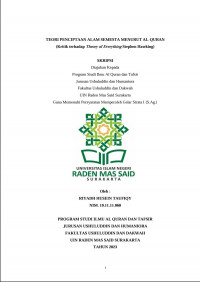 Teori Penciptaan Alam Semesta Menurut Al-Quran (Kritik terhadap Theory of Everything Stephen Hawking)