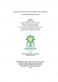 Tilawah Langgam Jawa oleh Abdul Aziz Alkalida (Analisis Kontruksi Sosial)