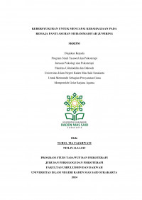 Kebersyukuran Untuk Mencapai Kebahagiaan Pada Remaja Panti Asuhan Muhammadiyah Juwiring