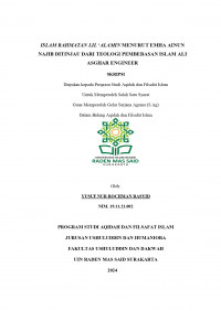 ISLAM RAHMATAN LIL ' ALAMIN MENURUT EMHA AINUN NAJIB DITINJAU DARI TEOLOGI PEMBEBASAN ISLAM ALI ASHGAR ENGINEER