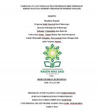 Tazkiyah An-Nafs Sebagai Transformasi Diri Terhadap Krisis Manusia Modern Prespektif Robert Frager