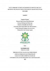 Upaya Perempuan Mencapai Kesehatan Mental Melalui Rutinitas Tilawah Al-Qur'an di Majelis Taklim Nur Jannah Selogiri