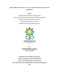 Bystander Effect Pada Anak Yang Memiliki Keluarga Tidak Harmonis