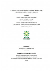 Subjective Well-Being Perempuan Lajang Dewasa Awal Pada Keluarga Kelas Menengah Bawah