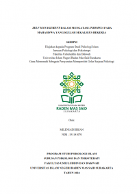 Self Management dalam Mengatasi Insomnia pada Mahasiswa yang Kuliah Sekaligus Bekerja