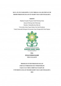 Daya Juang Mahasiswa yang Merasa Salah Jurusan di Prodi Psikologi Islam UIN Raden Mas Said Surakarta