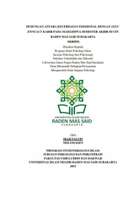 Hubungan Antara Kecerdasan Emosional Dengan Self- Efficacy Karir Pada Mahasiswa Semester Akhir Di UIN Raden Mas Said Surakarta
