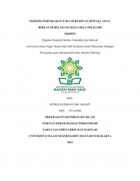 PERSEPSI PERNIKAHAN PADA PEREMPUAN DEWASA AWAL BERLATAR BELAKANG KELUARGA POLIGAMI