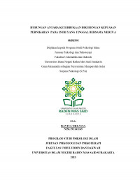 Hubungan antara Keterbukaan Diri dengan Kepuasan Pernikahan pada Istri yang Tinggal Bersama Mertua