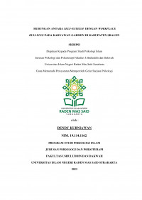 Hubungan Antara  Self-Esteem  Dengan Workplace Bullying Pada Karyawan Garmen Di Kabupaten Sragen