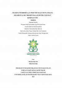 Framing Pemberitaan Perundungan Penyandang Disabilitas Di Cirebon Dalam Detik.Com Dan Kompas.com