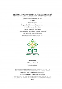 Nilai-Nilai Pendidikan Karakter Mudabbir Dalam Film Pendek “Mudabbir“ Dari Channel Youtube Gontor Tv (Analisis Semiotika Roland Barthes)