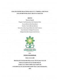 Strategi Komunikasi Pemasaran PT. Turrima Agro Mass Dalam Meningkatkan Brand Awareness