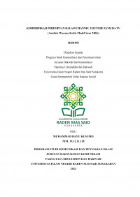 Komodifikasi Perempuan Dalam Channel Youtube Zavilda TV (Analisis Wacana Kritis Model Sara Mills)