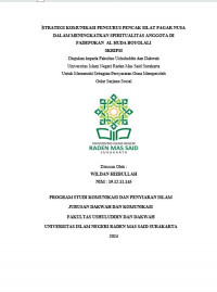 Strategi Komunikasi Pengurus Pencak Silat Pagar Nusa dalam Meningkatkan Spiritualitas Anggota di Padepokan Al Huda Boyolali