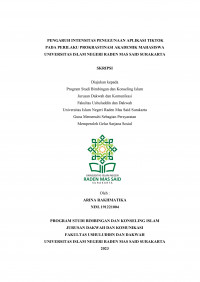 Pengaruh Intensitas Penggunaan Aplikasi Tiktok Pada Perilaku Prokrastinasi Akademik Mahasiswa Universitas Islam Negeri Raden Mas Said Surakarta