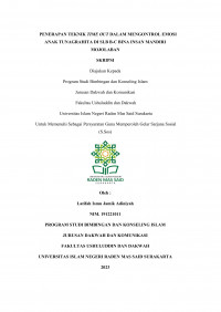 Penerapan Teknik Time Out Dalam Mengontrol Emosi Anak Tunagrahita di SLB B-C Bina Insan Mandiri Mojolaban