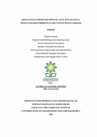 Kematangan Emosi Pada Dewasa Awal Dalam Upaya Mengatasi Kecenderungan Self Injury