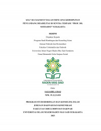 SELF MANAGEMENT DALAM MENCAPAI KEDISIPLINAN PENYANDANG DISABILITAS DI SENTRA TERPADU 