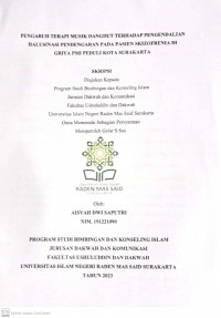 PENGARUH TERAPI MUSIK DANGDUT TERHADAP PENGENDALIAN HALUSINASI PENDENGARAN PADA PASIEN SKIZOFRENIA DI GRIYA PMI PEDULI KOTA SURAKARTA