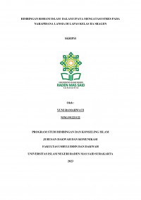 Bimbingan Rohani Islam  Dalam Upaya Mengatasi Stres Pada Narapidana Lansia Di Lapas Kelas Iia Sragen