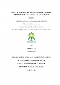 Peran Guru Dalam Mengembangkan Konsentrasi Belajar Anak Tunagrahita Di Slb Ngringo