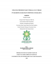 Strategi Promosi Paket Perjalanan Umrah PT Kharisma Haramain Indonesia Surakarta