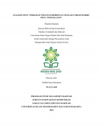 Analisis Swot Terhadap Strategi Bimbingan Jemaah Umrah Di Biro Fista Tour Klaten