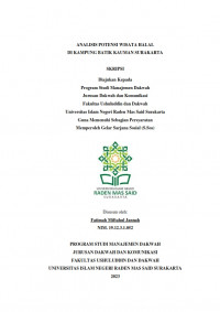 Analisis Potensi Wisata Halal Di Kampung Batik Kauman Surakarta