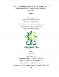 Peran Remaja Masjid Dalam Meningkatkan Kegiatan Keagamaan Masjid Zahidin Kartasura