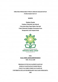 Strategi Pemasaran Wisata Religi Makam Sunan Pandanaran Bayat