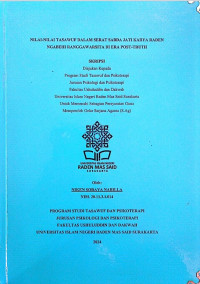 NILAI-NILAI TASAWUF DALAM SERAT SABDA JATI KARYA RADEN NGABEHI RANGGAWARSITA DI ERA POST-TRUTH